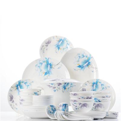 黄站日逼48头聆听花开骨瓷礼品餐具套装